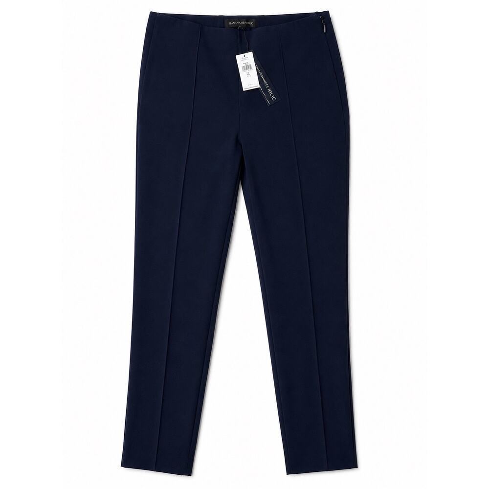 NWT Banana Republic Sloan Skinny Ankle Pants Navy Blue Size 0 Career Work Office - Picture 1 of 7
